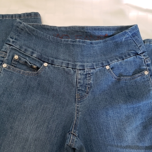 JAG Pull-On Wide Waist Band Straight Leg Jeans Size XS - Picture 4 of 7